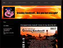 Tablet Screenshot of greeleysmokeoff.com